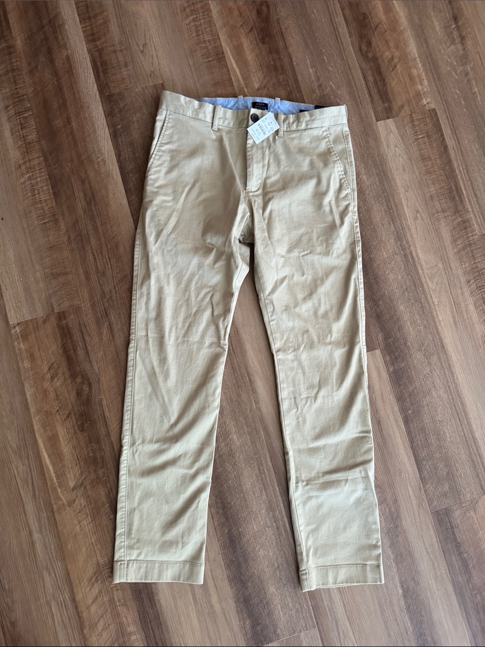 J. Crew Men's Chino Pants in Khaki